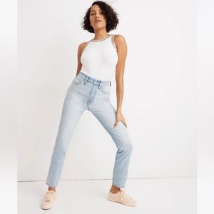 Madewell The Curvy Perfect Vintage High Rise Jean in Fitzgerald Wash Sz 31